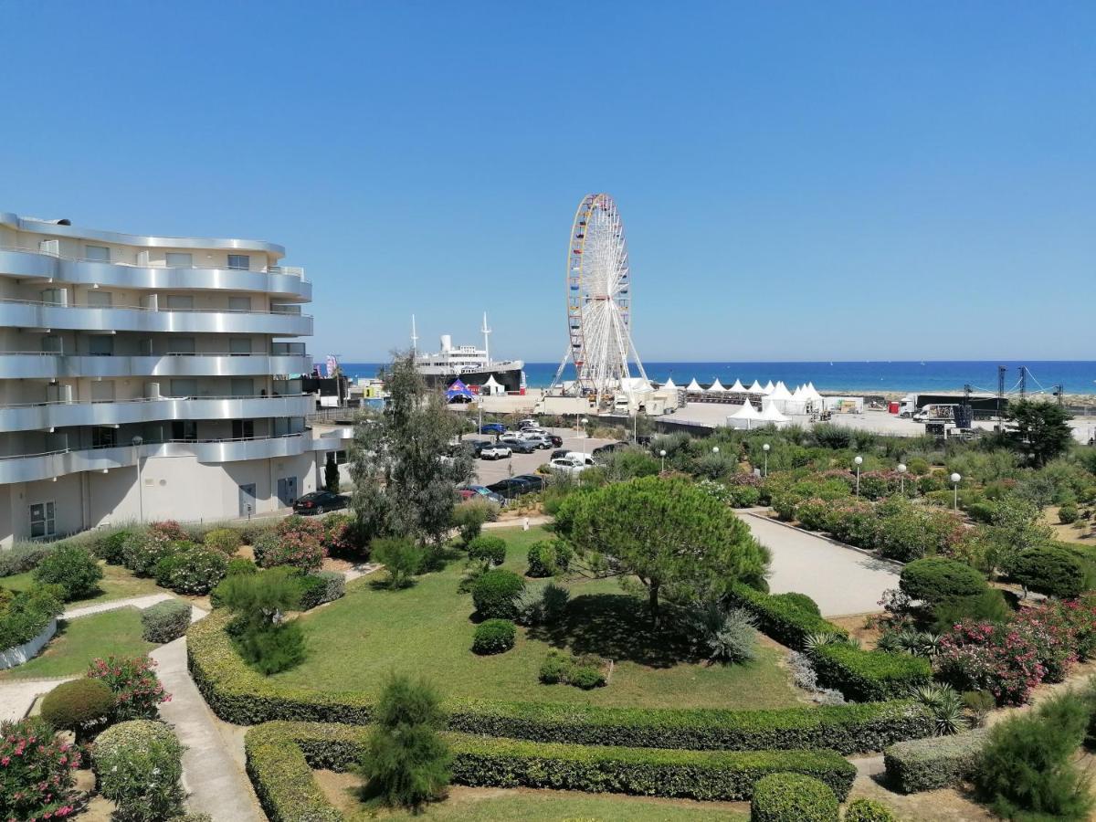 Le Bleu Soleil - Bel Appt Pour 4 Vue Mer Le Barcarès Exteriör bild